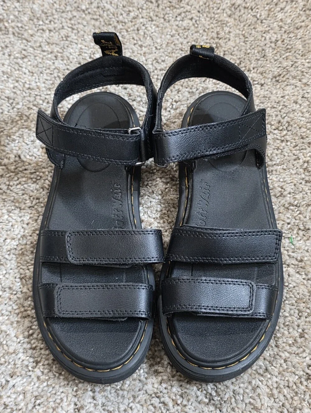 Dr. Martens Klaire Leather Sandals Size US 6 Excellent Condition